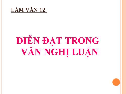 Tuần 29. Diễn đạt trong văn nghị luận (tiếp theo)