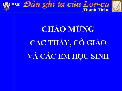 Tuần 14. Đàn ghi ta của Lorca