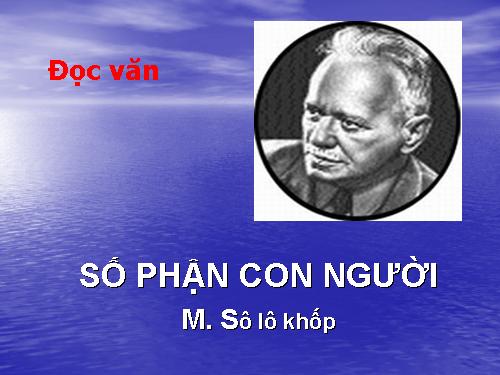 Tuần 27. Số phận con người