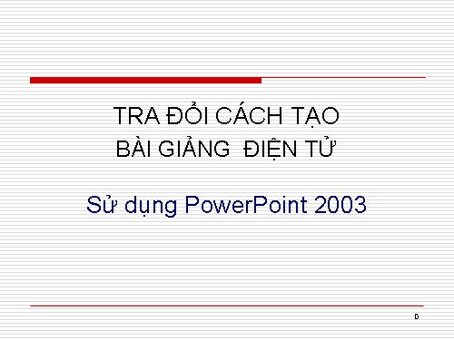 Tao Bai giang dien tu PPT