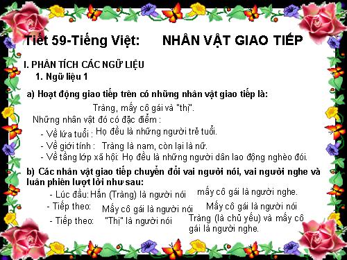 Tuần 20. Nhân vật giao tiếp