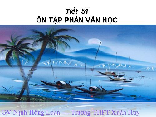 Tuần 18. Ôn tập phần Văn học