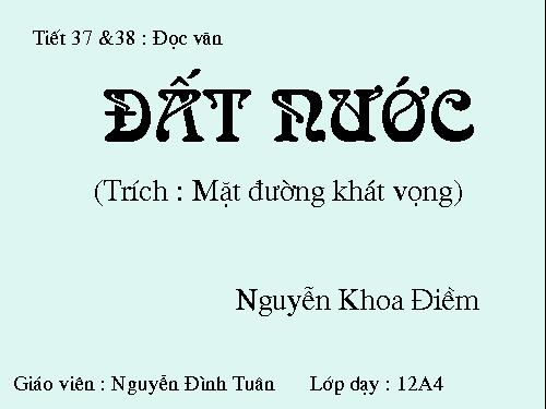 Tuần 10. Đất nước (Nguyễn Khoa Điềm)