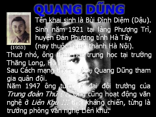 Tuần 7. Tây Tiến