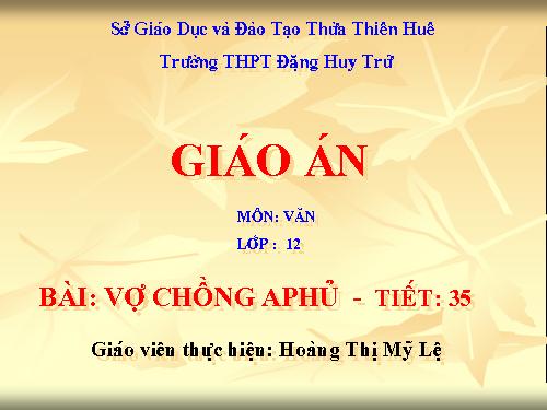 Tuần 19. Vợ chồng A Phủ