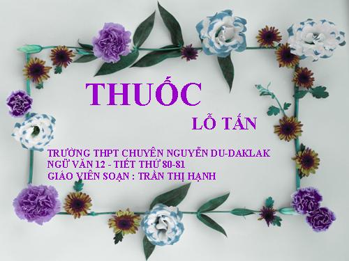 Tuần 26. Thuốc