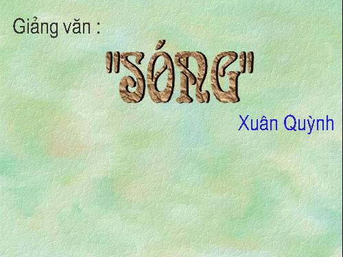 Tuần 13. Sóng