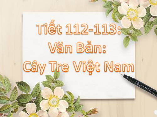 Bài 26. Cây tre Việt Nam