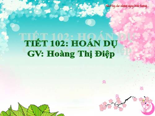 Bài 24. Hoán dụ