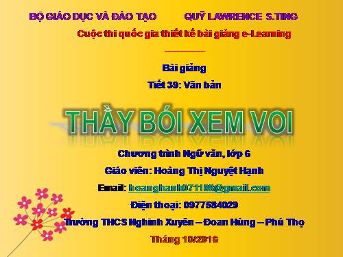 Bài 10. Thầy bói xem voi