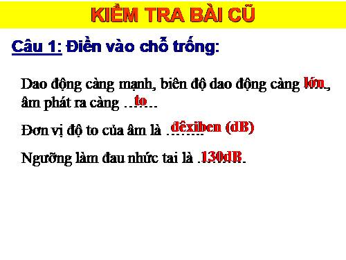 Bài 13. Môi trường truyền âm