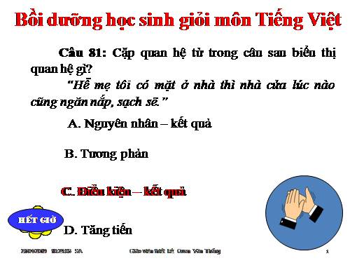 40 câu hỏi trắc nghiệm Bồi dưỡng học sinh môn Tiếng Việt 5 - P3
