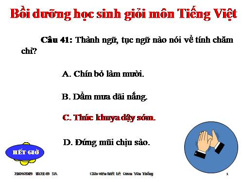 40 câu hỏi trắc nghiệm Bồi dưỡng học sinh môn Tiếng Việt 5 - P2