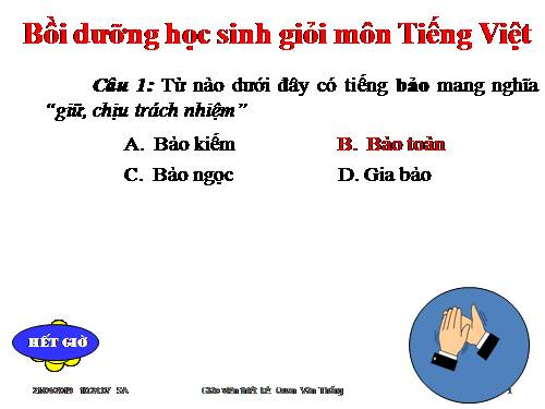 40 câu hỏi trắc nghiệm Bồi dưỡng học sinh môn Tiếng Việt 5 - P1