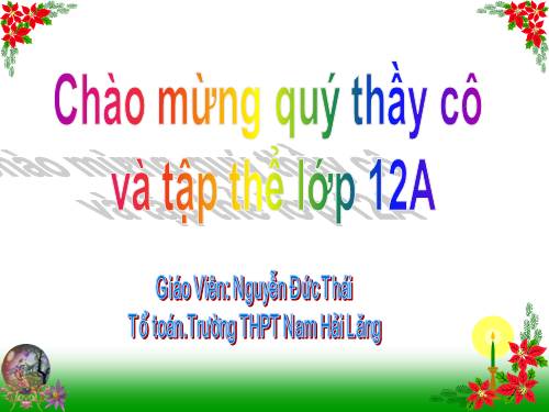 Chương II. §1. Khái niệm về mặt tròn xoay