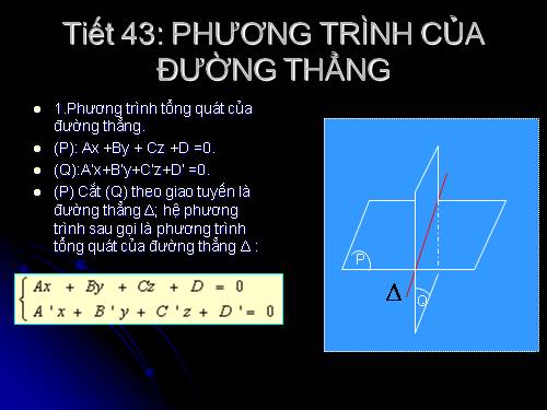 Chương III. §3. Phương trình đường thẳng trong không gian