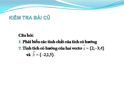 Chương III. §2. Phương trình mặt phẳng