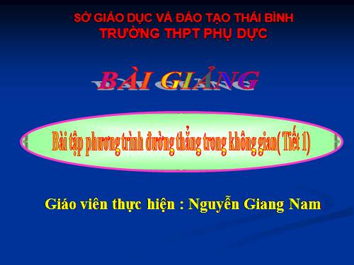 Các bài Luyện tập