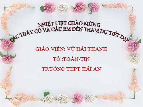 Chương II. §1. Khái niệm về mặt tròn xoay