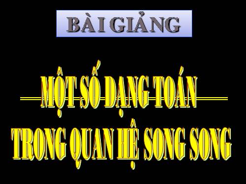 Một số dạng Toán HHKG