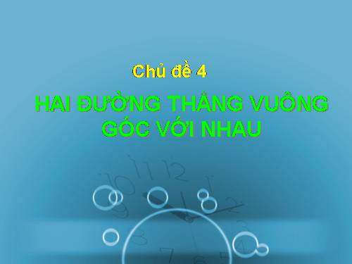 HHKG - Hai đường thẳng vuông góc