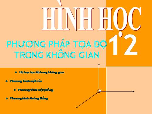 Chương III. §2. Phương trình mặt phẳng