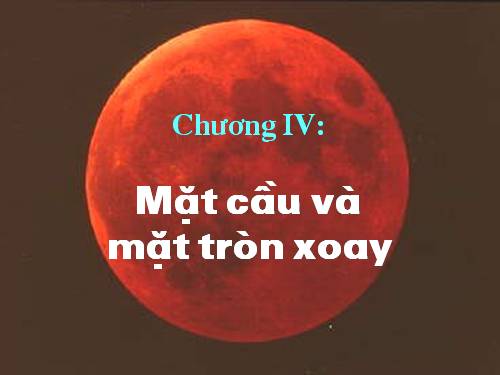 Chương II. §2. Mặt cầu