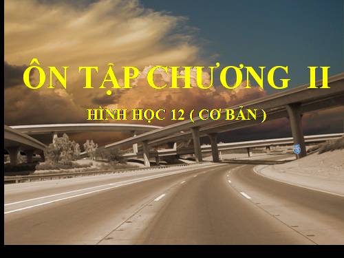 Ôn tập Chương II. Mặt nón, Mặt trụ, Mặt cầu