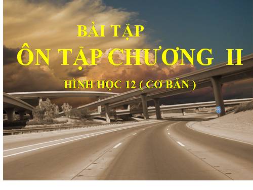 Ôn tập Chương II. Mặt nón, Mặt trụ, Mặt cầu