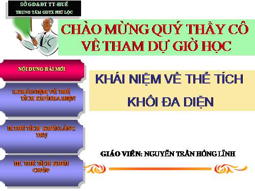 Chương I. §3. Khái niệm về thể tích của khối đa diện