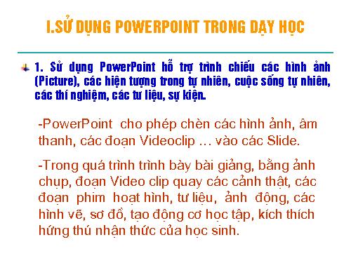 Ứng dụng PP vào soạn bài giảng P4 (ST)