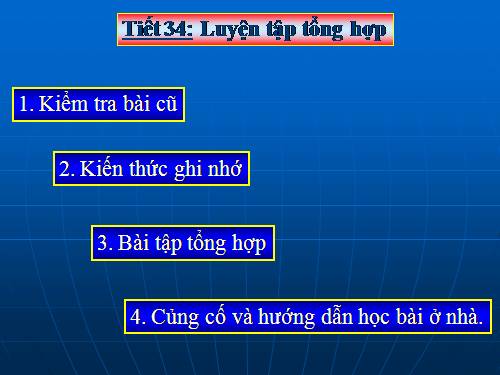 Các bài Luyện tập