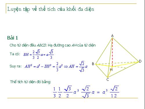 Các bài Luyện tập