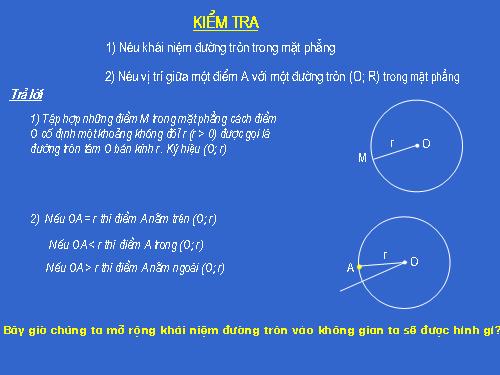 Chương II. §2. Mặt cầu