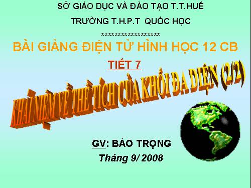 Chương I. §3. Khái niệm về thể tích của khối đa diện