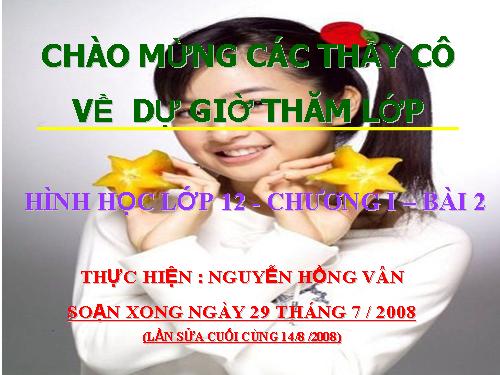 Chương I. §2. Khối đa diện lồi và khối đa diện đều