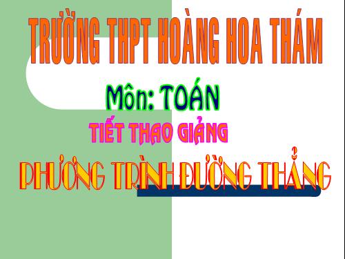 Chương III. §3. Phương trình đường thẳng trong không gian