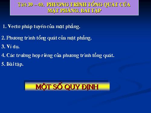 Chương III. §2. Phương trình mặt phẳng