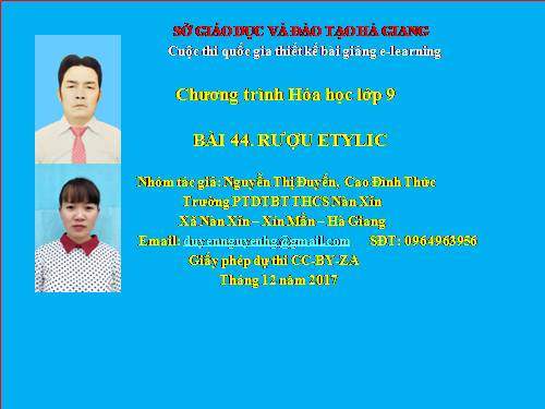 Bài 44. Rượu etylic