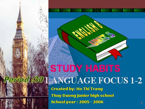 Unit 5. Study habits