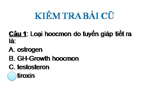 Bài 39. Các nhân tố ảnh hưởng đến sinh trưởng và phát triển ở động vật (tiếp theo)