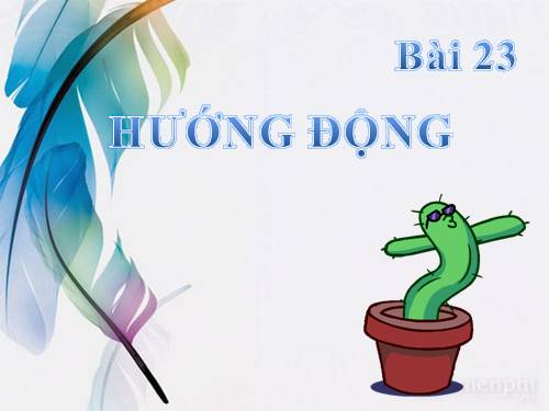 Bài 23. Hướng động