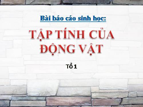 Bài 31. Tập tính của động vật