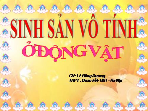 Bài 44. Sinh sản vô tính ở động vật