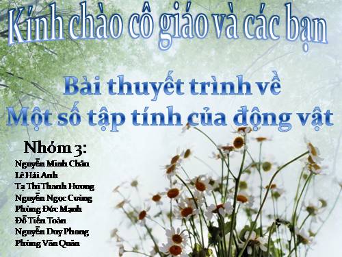 Bài 32. Tập tính của động vật (tiếp theo)