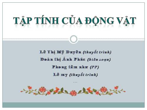 Bài 31. Tập tính của động vật