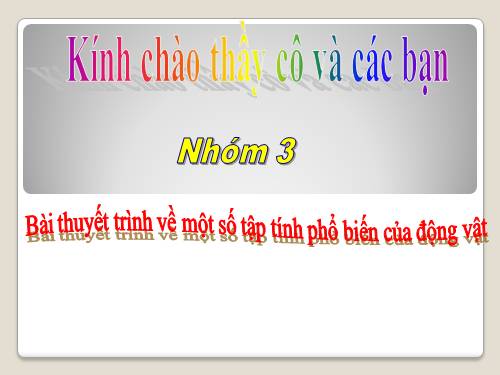 Bài 32. Tập tính của động vật (tiếp theo)