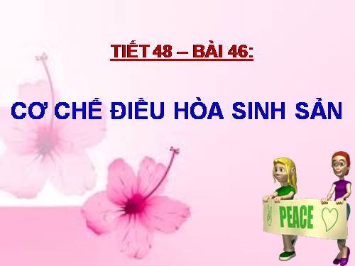 Bài 46. Cơ chế điều hòa sinh sản