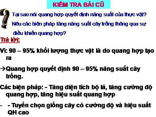 Bài 12. Hô hấp ở thực vật