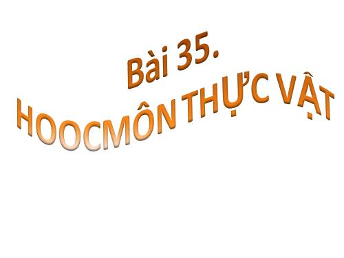 Bài 35. Hoocmôn thực vật